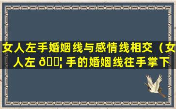 女人左手婚姻线与感情线相交（女人左 🐦 手的婚姻线往手掌下 🐞 方弯好吗）